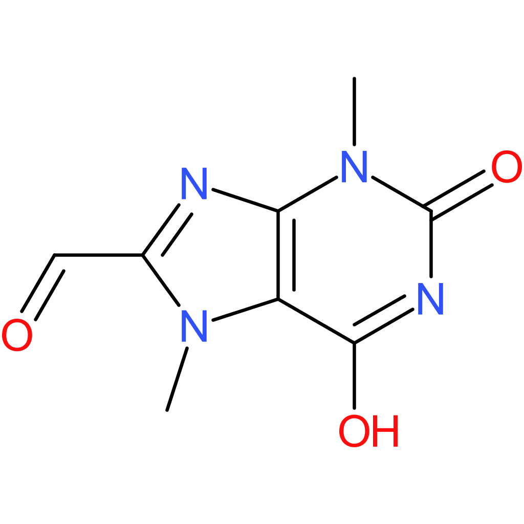 6-hydroxy-3,7-dimethyl-2-oxo-3,7-dihydro-2H-purine-8-carbaldehyde