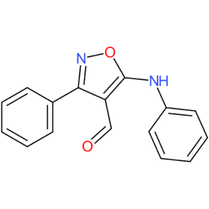 3-phenyl-5-(phenylamino)isoxazole-4-carbaldehyde