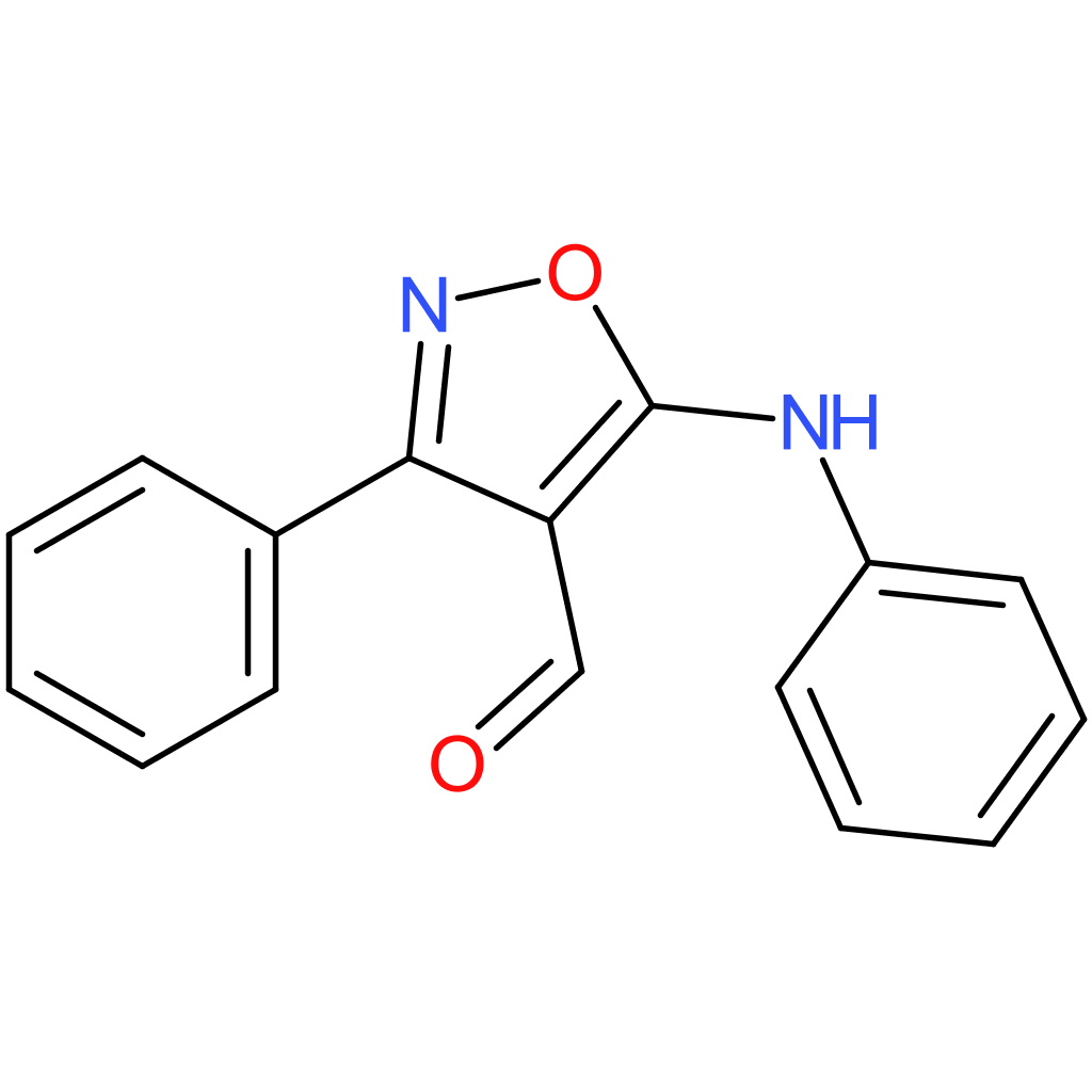 3-phenyl-5-(phenylamino)isoxazole-4-carbaldehyde