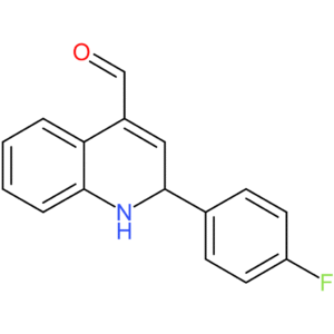 2-(4-fluorophenyl)-1,2-dihydroquinoline-4-carbaldehyde