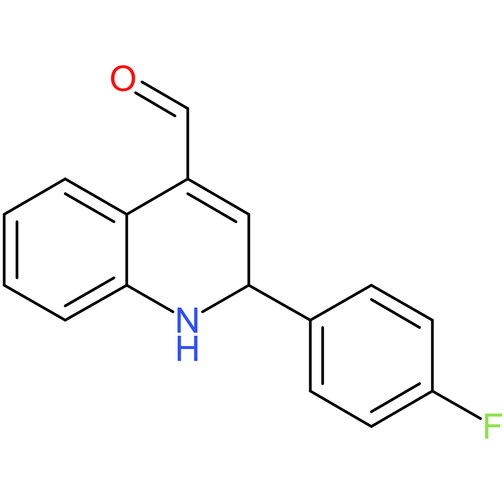 2-(4-fluorophenyl)-1,2-dihydroquinoline-4-carbaldehyde