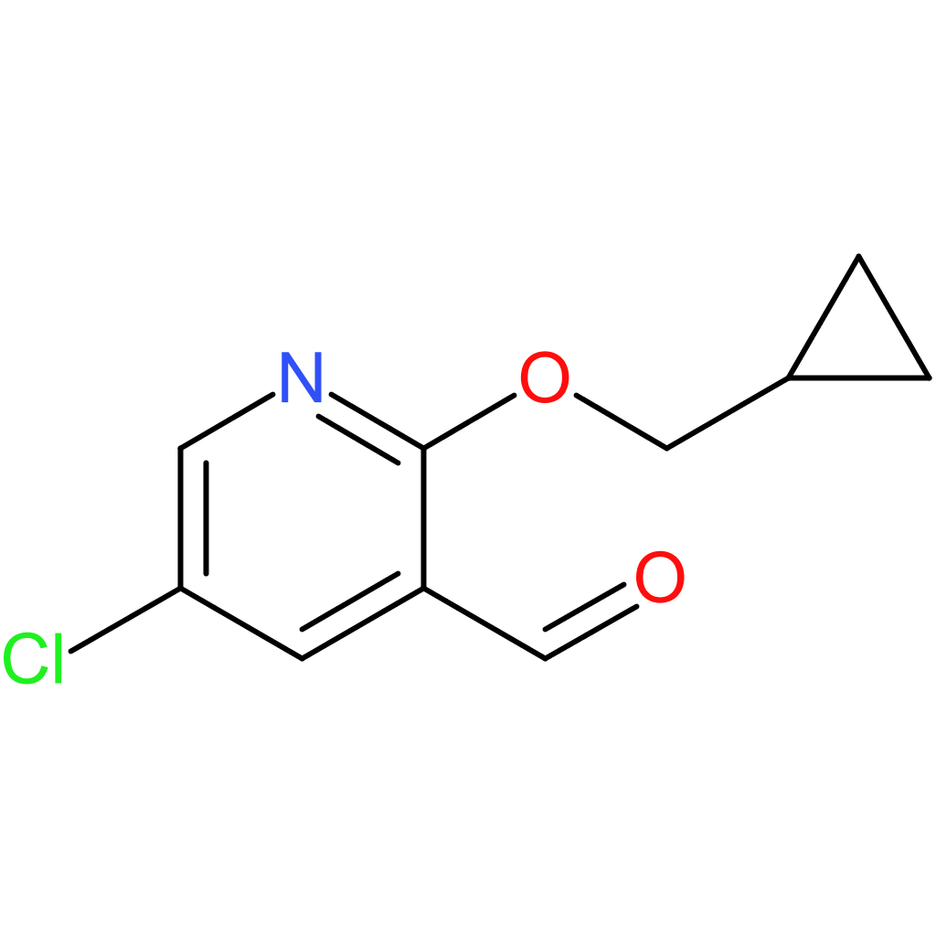 5-chloro-2-(cyclopropylmethoxy)nicotinaldehyde