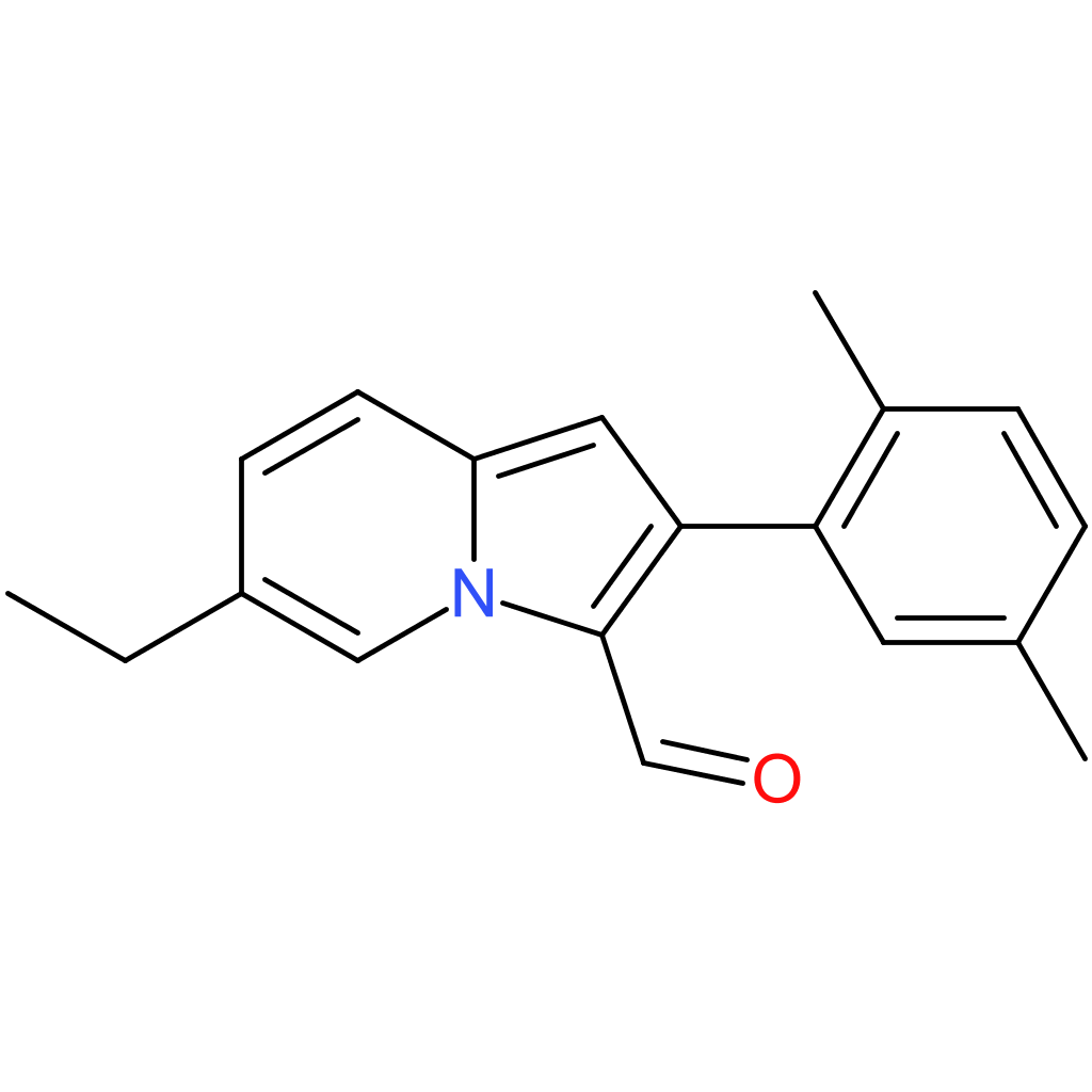 2-(2,5-dimethylphenyl)-6-ethylindolizine-3-carbaldehyde