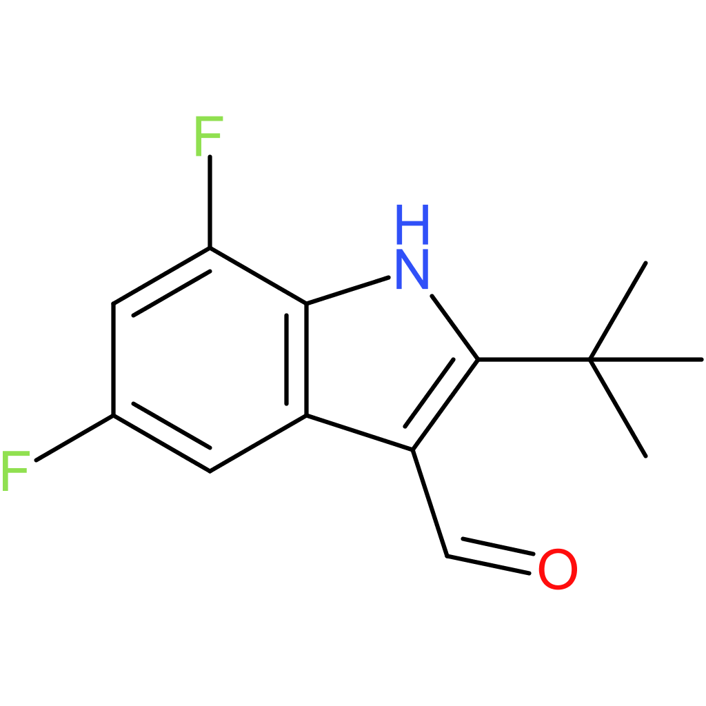 2-(tert-butyl)-5,7-difluoro-1H-indole-3-carbaldehyde