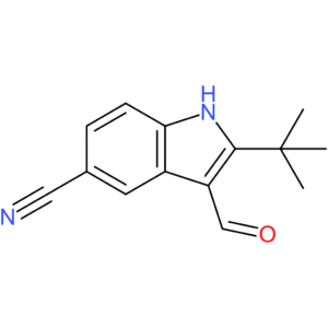 2-(tert-butyl)-3-formyl-1H-indole-5-carbonitrile