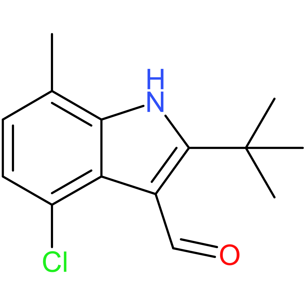 2-(tert-butyl)-4-chloro-7-methyl-1H-indole-3-carbaldehyde