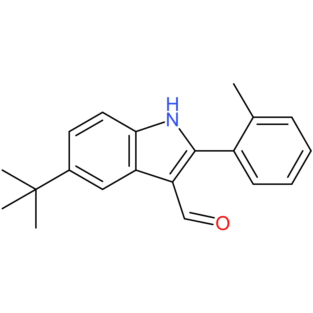 5-(tert-butyl)-2-(o-tolyl)-1H-indole-3-carbaldehyde