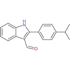 2-(4-isopropylphenyl)-1H-indole-3-carbaldehyde