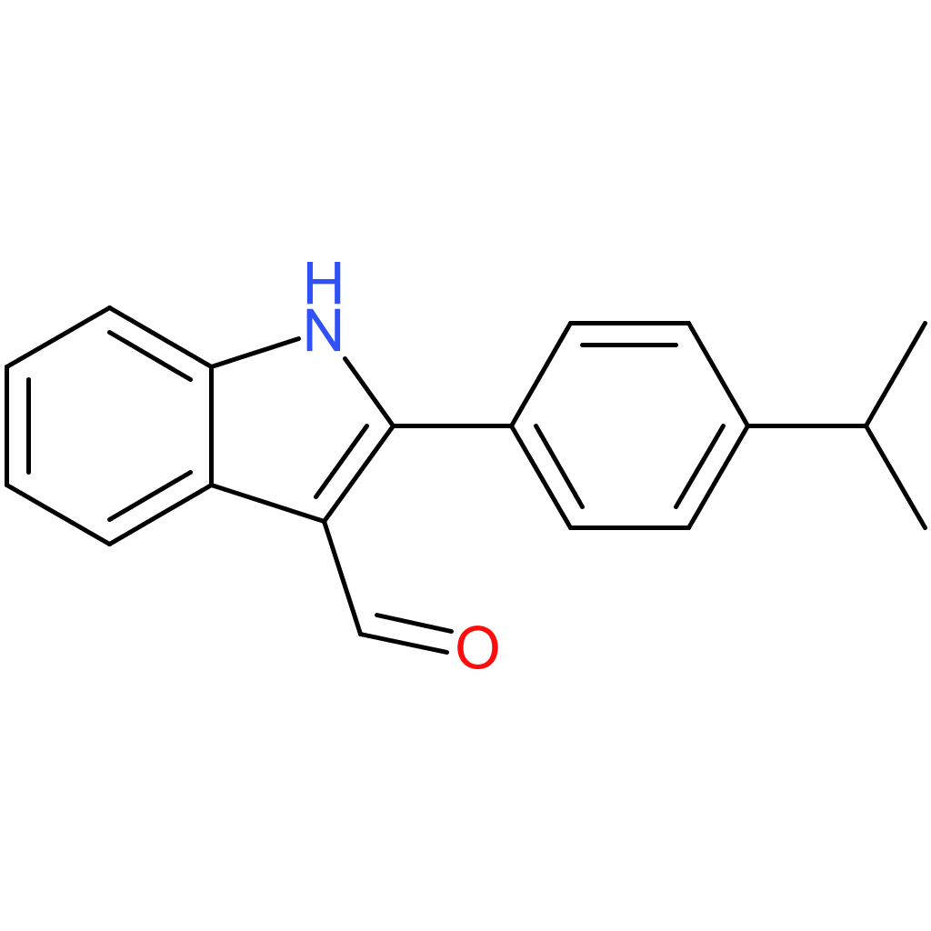 2-(4-isopropylphenyl)-1H-indole-3-carbaldehyde