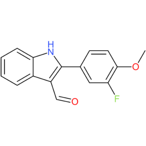 2-(3-fluoro-4-methoxyphenyl)-1H-indole-3-carbaldehyde
