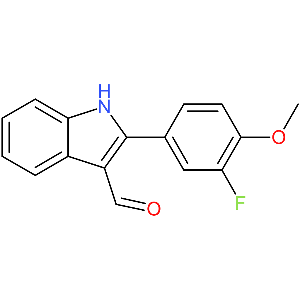 2-(3-fluoro-4-methoxyphenyl)-1H-indole-3-carbaldehyde