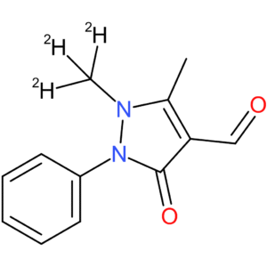 5-methyl-1-(methyl-d3)-3-oxo-2-phenyl-2,3-dihydro-1H-pyrazole-4-carbaldehyde