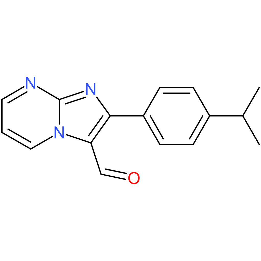 2-(4-isopropylphenyl)imidazo[1,2-a]pyrimidine-3-carbaldehyde