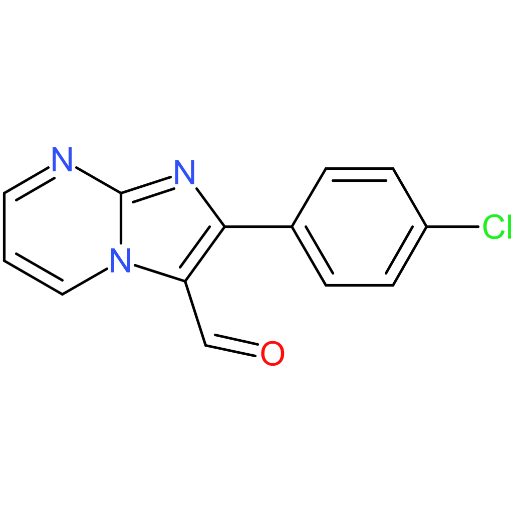 2-(4-chlorophenyl)imidazo[1,2-a]pyrimidine-3-carbaldehyde