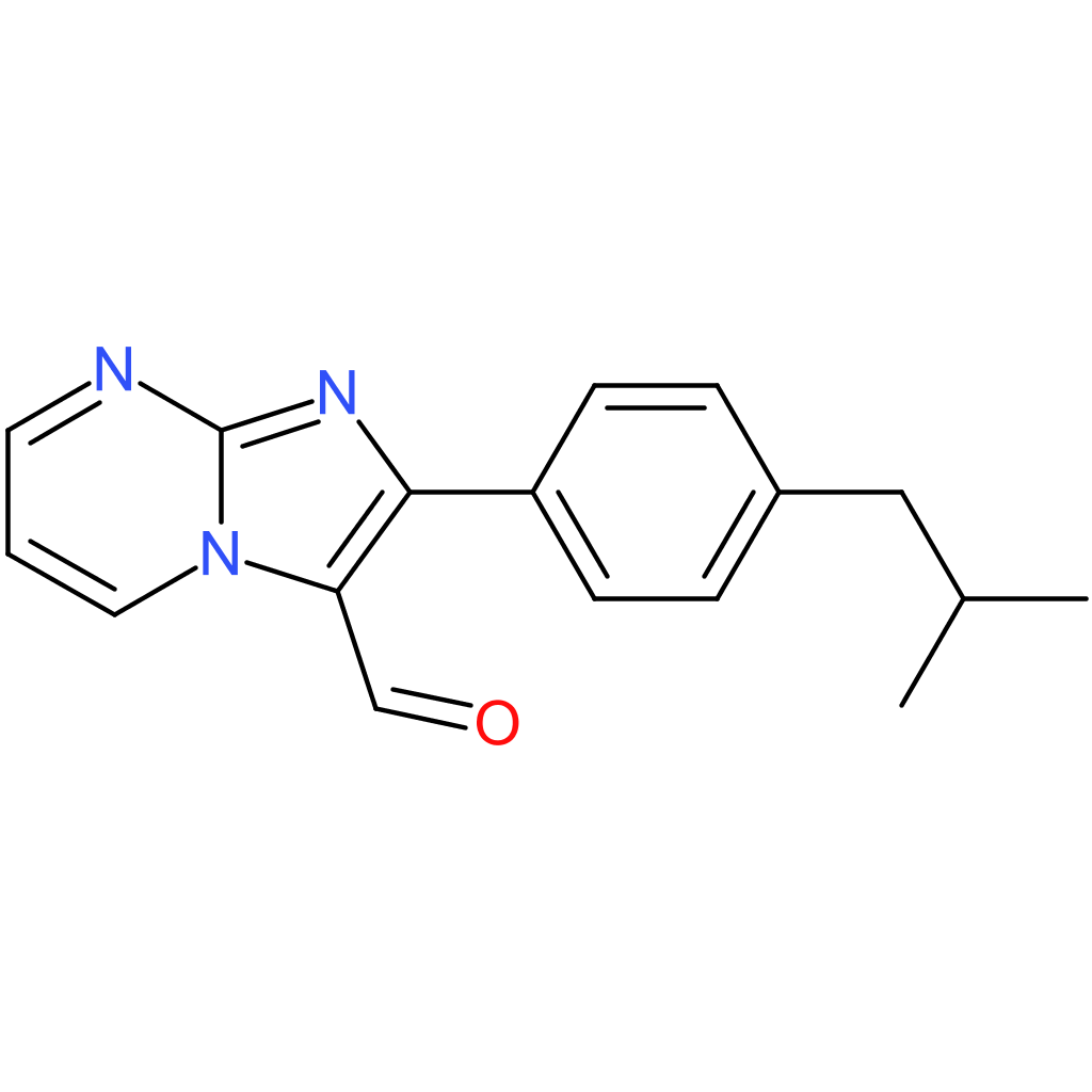 2-(4-isobutylphenyl)imidazo[1,2-a]pyrimidine-3-carbaldehyde