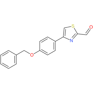 4-(4-(benzyloxy)phenyl)thiazole-2-carbaldehyde