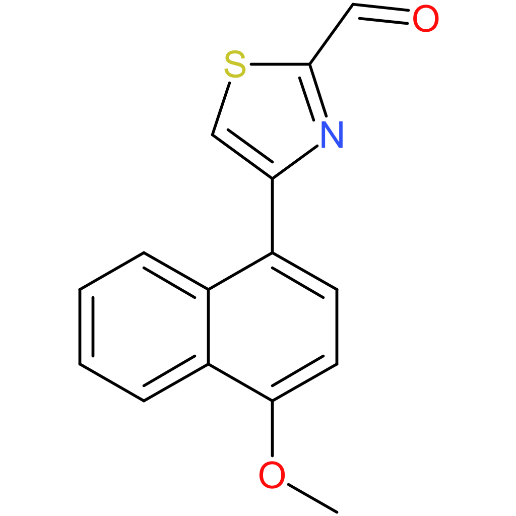 4-(4-methoxynaphthalen-1-yl)thiazole-2-carbaldehyde