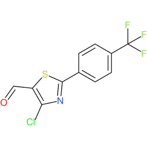 4-chloro-2-(4-(trifluoromethyl)phenyl)thiazole-5-carbaldehyde