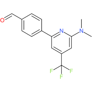 4-(6-(dimethylamino)-4-(trifluoromethyl)pyridin-2-yl)benzaldehyde