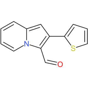 2-(thiophen-2-yl)indolizine-3-carbaldehyde