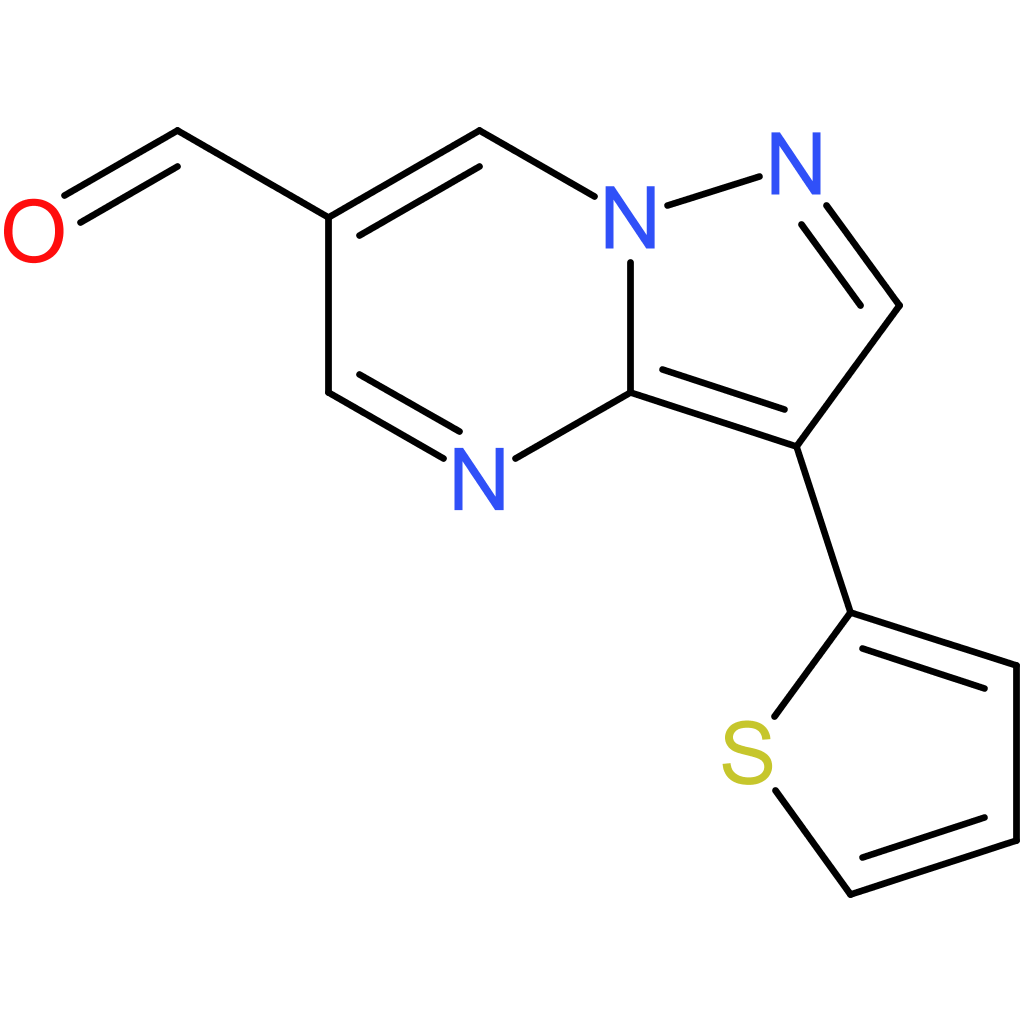 3-(thiophen-2-yl)pyrazolo[1,5-a]pyrimidine-6-carbaldehyde