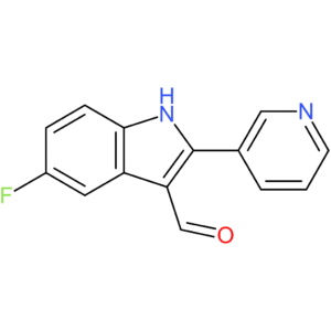 5-fluoro-2-(pyridin-3-yl)-1H-indole-3-carbaldehyde