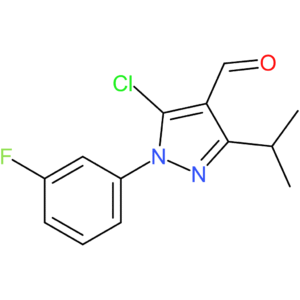 5-chloro-1-(3-fluorophenyl)-3-isopropyl-1H-pyrazole-4-carbaldehyde