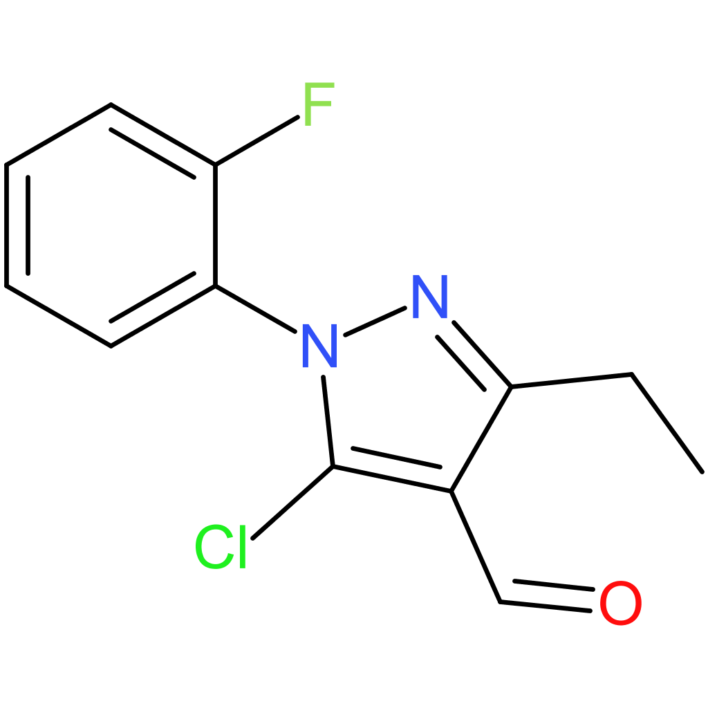 5-chloro-3-ethyl-1-(2-fluorophenyl)-1H-pyrazole-4-carbaldehyde