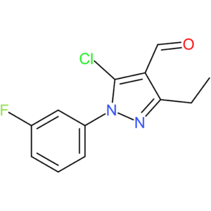 5-chloro-3-ethyl-1-(3-fluorophenyl)-1H-pyrazole-4-carbaldehyde