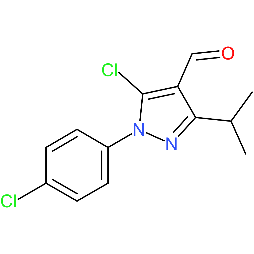 5-chloro-1-(4-chlorophenyl)-3-isopropyl-1H-pyrazole-4-carbaldehyde