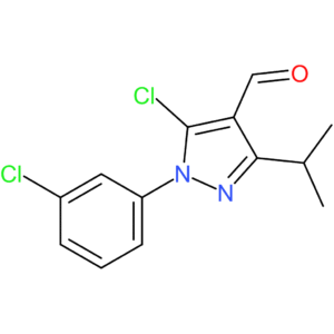 5-chloro-1-(3-chlorophenyl)-3-isopropyl-1H-pyrazole-4-carbaldehyde