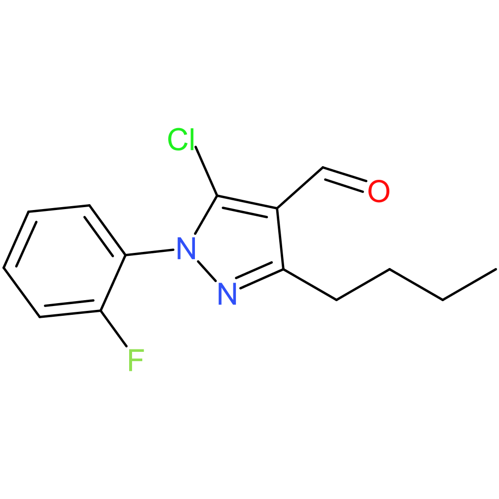 3-butyl-5-chloro-1-(2-fluorophenyl)-1H-pyrazole-4-carbaldehyde