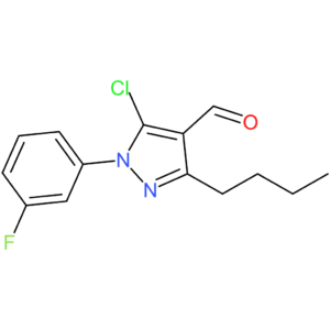 3-butyl-5-chloro-1-(3-fluorophenyl)-1H-pyrazole-4-carbaldehyde