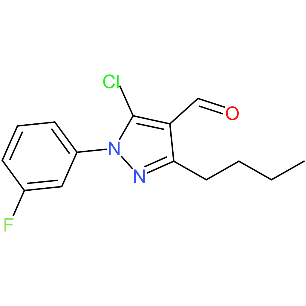 3-butyl-5-chloro-1-(3-fluorophenyl)-1H-pyrazole-4-carbaldehyde