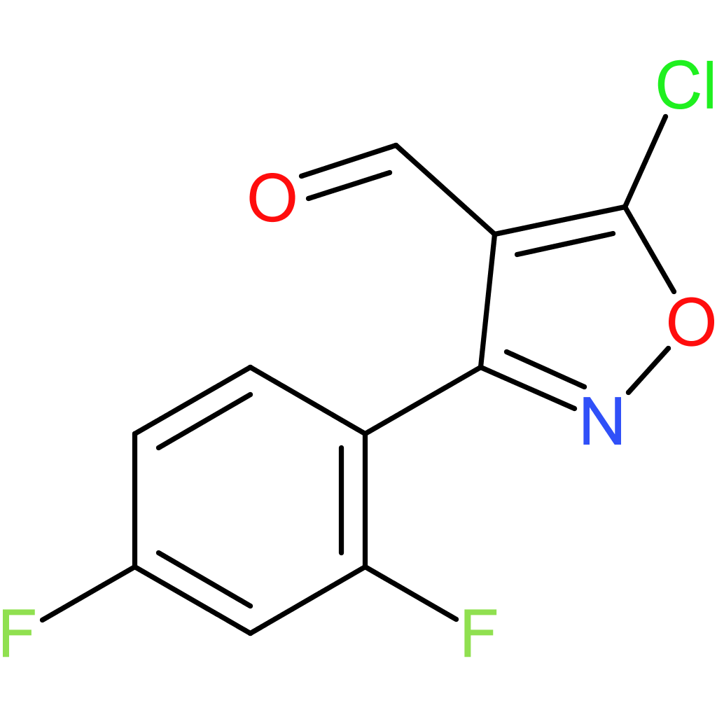 5-chloro-3-(2,4-difluorophenyl)isoxazole-4-carbaldehyde