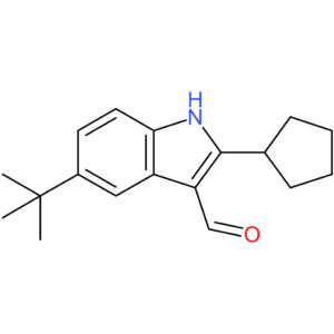 5-(tert-butyl)-2-cyclopentyl-1H-indole-3-carbaldehyde