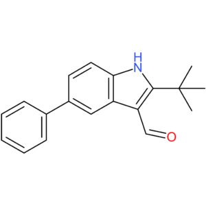 2-(tert-butyl)-5-phenyl-1H-indole-3-carbaldehyde