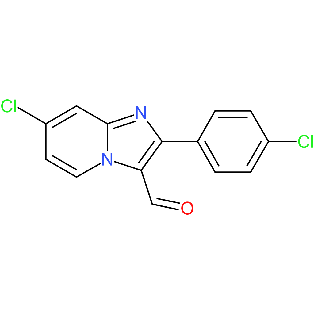 7-chloro-2-(4-chlorophenyl)imidazo[1,2-a]pyridine-3-carbaldehyde
