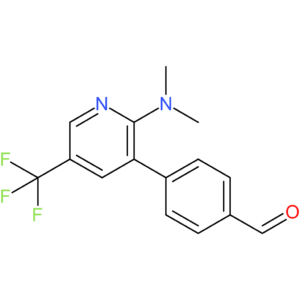 4-(2-(dimethylamino)-5-(trifluoromethyl)pyridin-3-yl)benzaldehyde