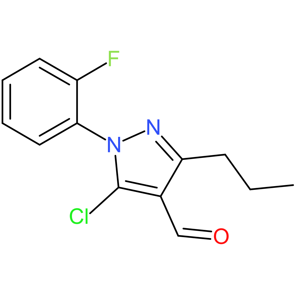 5-chloro-1-(2-fluorophenyl)-3-propyl-1H-pyrazole-4-carbaldehyde