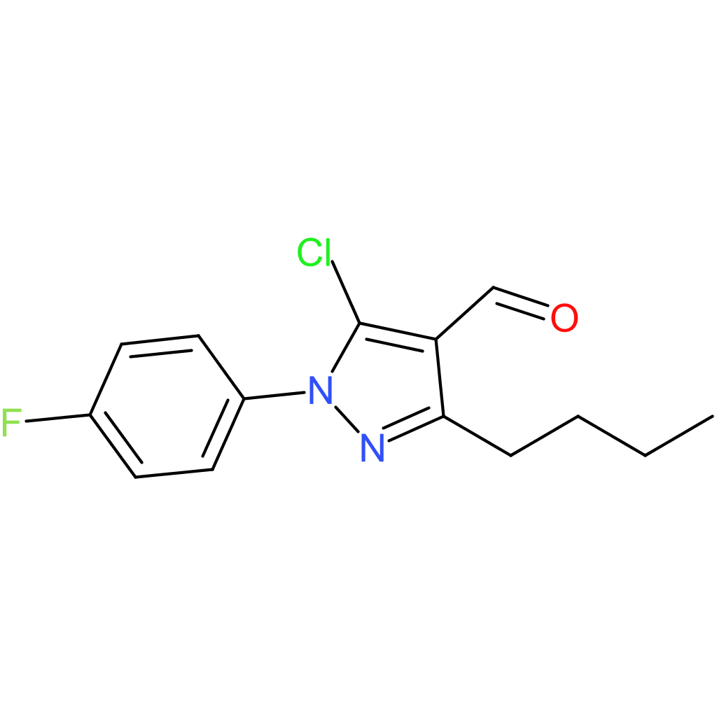 3-butyl-5-chloro-1-(4-fluorophenyl)-1H-pyrazole-4-carbaldehyde