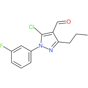 5-chloro-1-(3-fluorophenyl)-3-propyl-1H-pyrazole-4-carbaldehyde