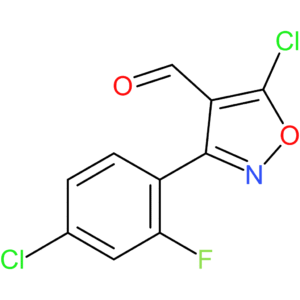 5-chloro-3-(4-chloro-2-fluorophenyl)isoxazole-4-carbaldehyde