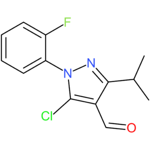 5-chloro-1-(2-fluorophenyl)-3-isopropyl-1H-pyrazole-4-carbaldehyde