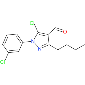 3-butyl-5-chloro-1-(3-chlorophenyl)-1H-pyrazole-4-carbaldehyde
