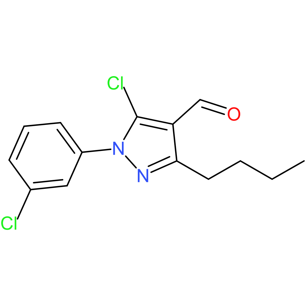 3-butyl-5-chloro-1-(3-chlorophenyl)-1H-pyrazole-4-carbaldehyde