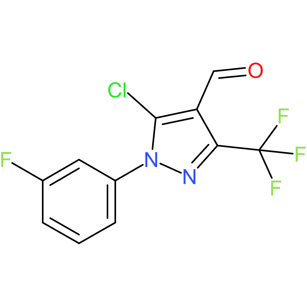 5-chloro-1-(3-fluorophenyl)-3-(trifluoromethyl)-1H-pyrazole-4-carbaldehyde