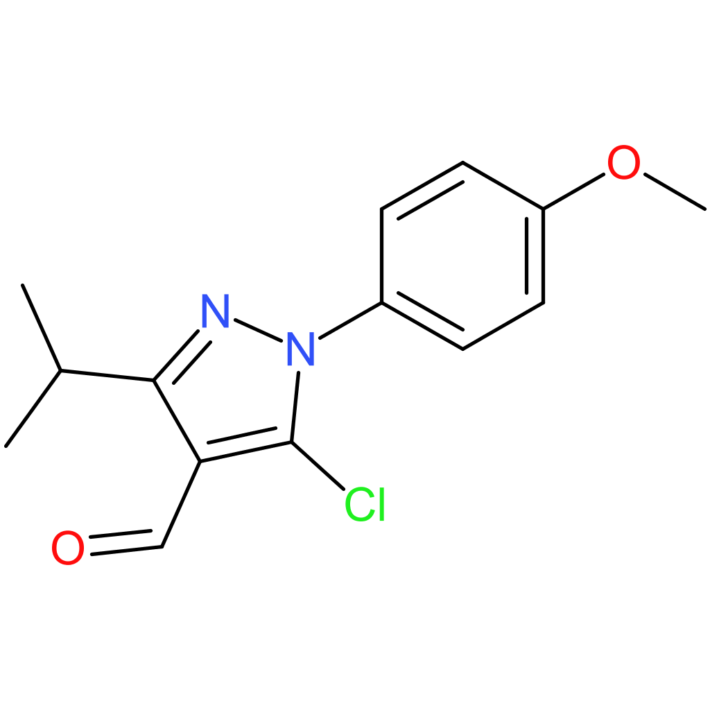 5-chloro-3-isopropyl-1-(4-methoxyphenyl)-1H-pyrazole-4-carbaldehyde