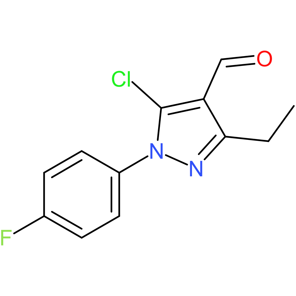 5-chloro-3-ethyl-1-(4-fluorophenyl)-1H-pyrazole-4-carbaldehyde