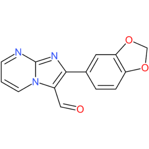 2-(benzo[d][1,3]dioxol-5-yl)imidazo[1,2-a]pyrimidine-3-carbaldehyde
